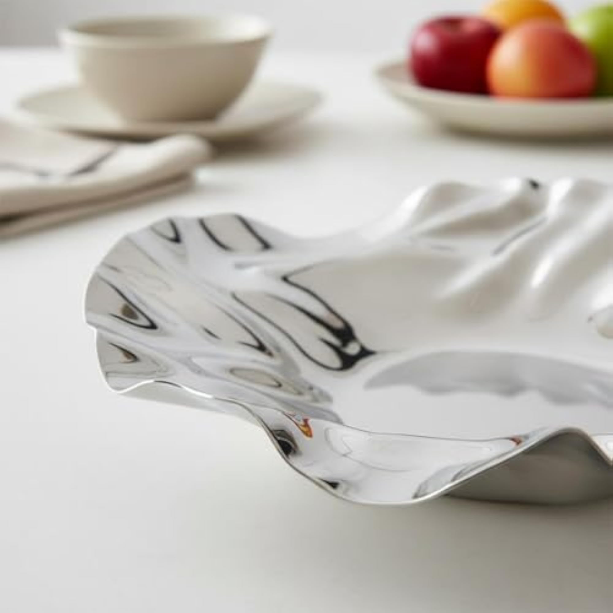 Light Luxury Irregular Shape Fruit Plate Multi-Purpose Tray